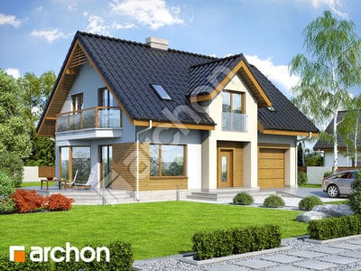 Projekt domu ARCHON+ Dom medzi aksamietnicami 2 (N) ver.2