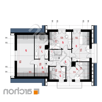 Dom medzi rododendronmi 20 (G2N) | Pôdorys podkrovia 