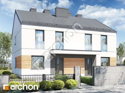 Projekt domu ARCHON+ Dom v tunbergii (R2) ver.2