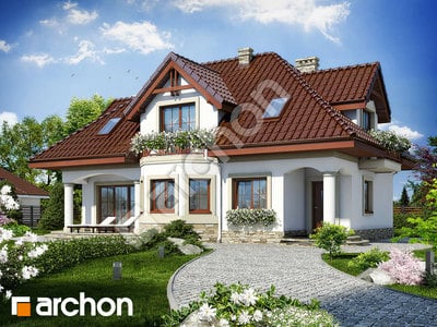Projekt domu ARCHON+ Dom v majoráne ver.2