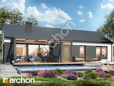 Projekt domu ARCHON+ Dom medzi kosatcami 3 (N)
