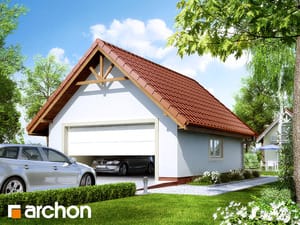 Projekt domu ARCHON+ Garáž pre dve autá G6