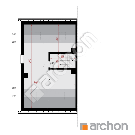 Dom pod ginkom 25 (GB) | <span class="translation_missing" title="translation missing: sk.products.print_pages.projections.poziom3">Poziom3</span>