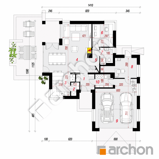 Vila Eliza 2 | <span class="translation_missing" title="translation missing: sk.products.print_pages.projections.poziom1">Poziom1</span>