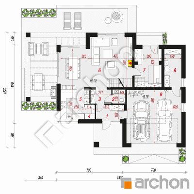 Vila Miranda 9 (G2) | Pôdorys prízemia 