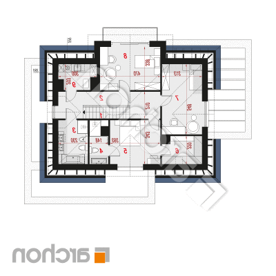 Vila Miranda 9 (G2) | Pôdorys podkrovia 