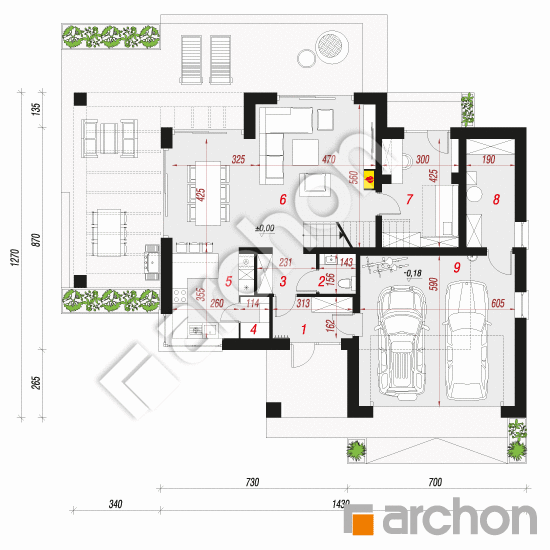 Vila Miranda 9 (G2) | <span class="translation_missing" title="translation missing: sk.products.print_pages.projections.poziom1">Poziom1</span>