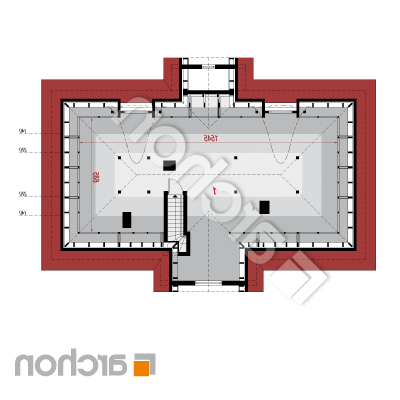 Dom pod osikou | Pôdorys podkrovia 