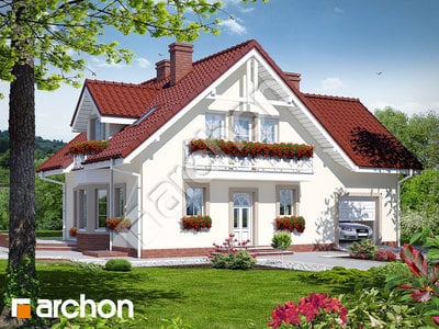 Projekt domu ARCHON+ Dom medzi rododendronmi 2 (P)