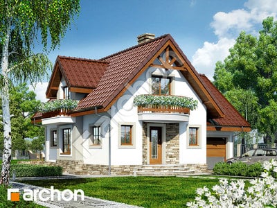 Projekt domu ARCHON+ Dom pod jabloňou antonovka (GP)