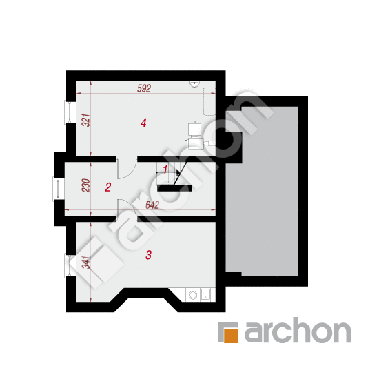 Dom pod jabloňou antonovka (GP) | <span class="translation_missing" title="translation missing: sk.products.print_pages.projections.poziom0">Poziom0</span>