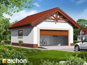 Projekt domu ARCHON+ Garáž pre dve autá G6b