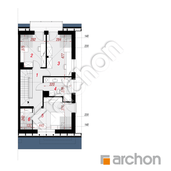 Dom pod ginkom (GB) | <span class="translation_missing" title="translation missing: sk.products.print_pages.projections.poziom3">Poziom3</span>