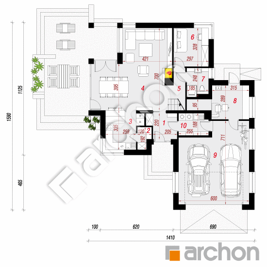 Vila Eliza | <span class="translation_missing" title="translation missing: sk.products.print_pages.projections.poziom1">Poziom1</span>