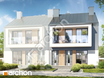 Projekt domu ARCHON+ Dom medzi macoškami 12 (R2B) ver.2