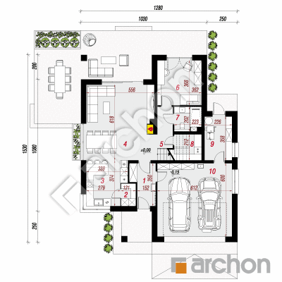 Vila Adelajda (G2) | Pôdorys prízemia 