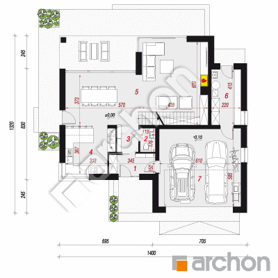 Vila Miranda 2 (G2)  | Pôdorys prízemia 