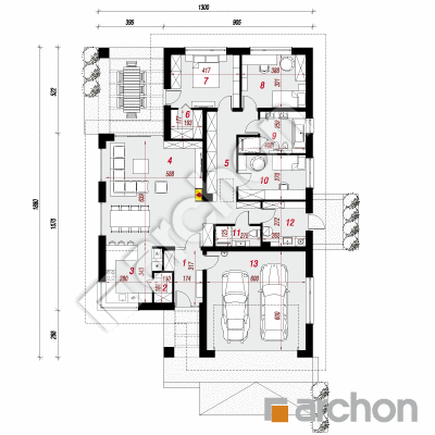 Dom medzi ringlotami 6 (G2) | Pôdorys prízemia 