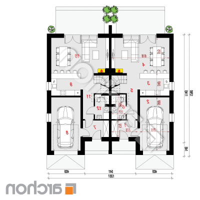 Vila Amélia (R2) ver.3 | Pôdorys prízemia