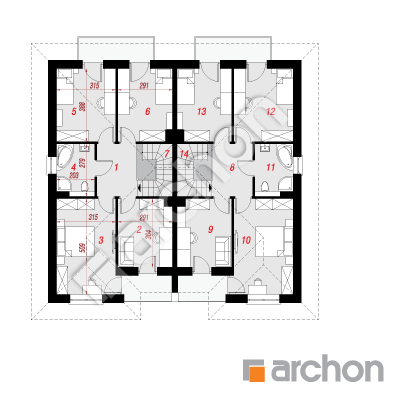 Vila Amélia (R2) ver.3 | Pôdorys pátra