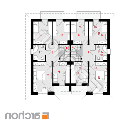 Vila Amélia (R2) ver.3 | Pôdorys pátra