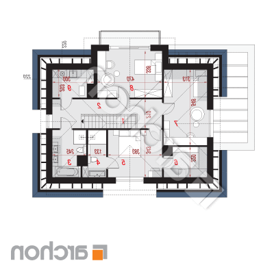 Vila Miranda 14 | Pôdorys podkrovia 