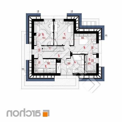 Vila Miranda 19 (G2E) | Pôdorys podkrovia 