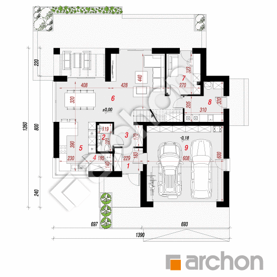 Vila Miranda 19 (G2E) | <span class="translation_missing" title="translation missing: sk.products.print_pages.projections.poziom1">Poziom1</span>