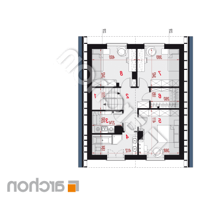 Dom medzi anízom 4 | Pôdorys podkrovia