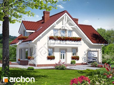 Projekt domu ARCHON+ Dom medzi rododendronmi 2 ver.2