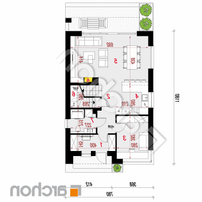 Vila Julia 17 | Pôdorys prízemia 