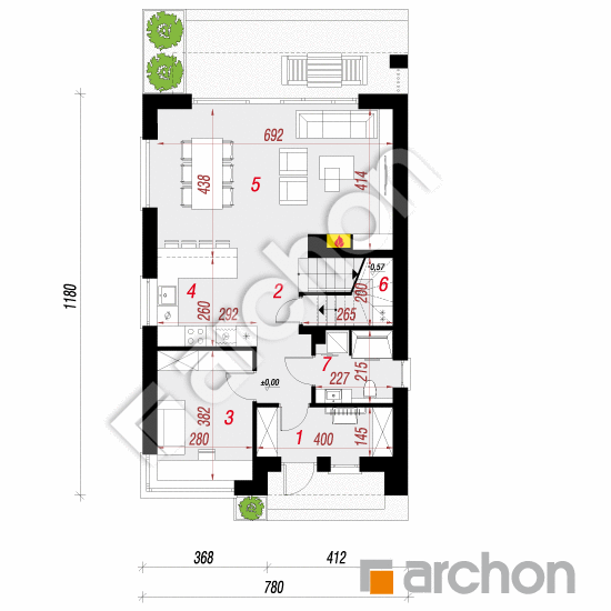 Vila Julia 17 | <span class="translation_missing" title="translation missing: sk.products.print_pages.projections.poziom1">Poziom1</span>