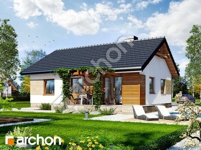 Projekt domu ARCHON+ Dom pod papájou 2 ver.2