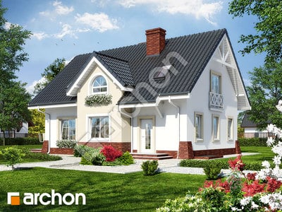 Projekt domu ARCHON+ Dom uprostred hrochora 4 ver.2