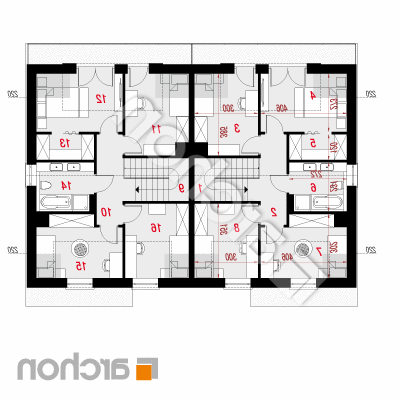 Dom v plamienkoch 31 (R2) | Pôdorys podkrovia 