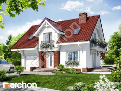 Projekt domu ARCHON+ Dom v portulakách ver.3
