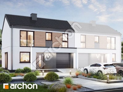 Projekt domu ARCHON+ Dom uprostred buxusu 2 (GB)