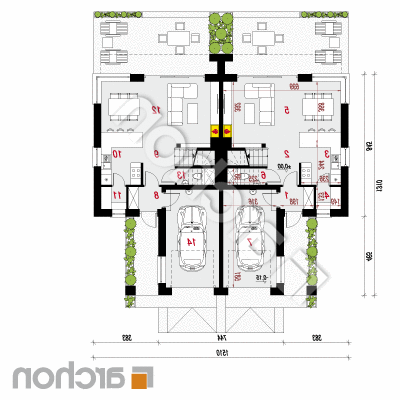 Vila Julia 3 ver.3 | Pôdorys prízemia 