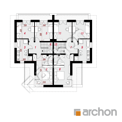 Vila Julia 3 ver.3 | Pôdorys pátra 