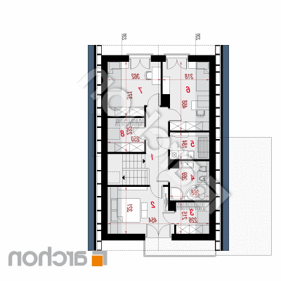 Dom pri Veronike lekárskej | Pôdorys podkrovia 