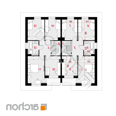 Vila Amélia 2 (GR2) | Pôdorys pátra 