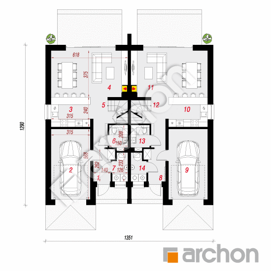 Vila Amélia 2 (GR2) | <span class="translation_missing" title="translation missing: sk.products.print_pages.projections.poziom1">Poziom1</span>