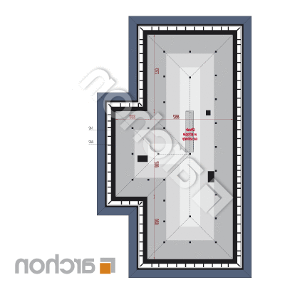 Dom v araukárie (G2) | Pôdorys podkrovia 