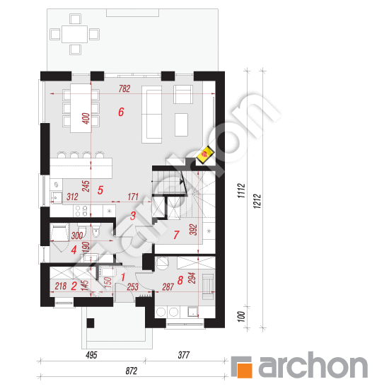 Vila Julia 2 ver.2 | <span class="translation_missing" title="translation missing: sk.products.print_pages.projections.poziom1">Poziom1</span>