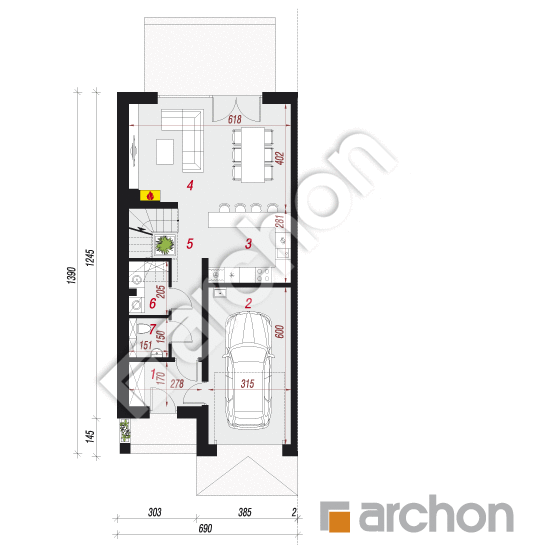  Vila Amélia (BA) | <span class="translation_missing" title="translation missing: sk.products.print_pages.projections.poziom1">Poziom1</span>