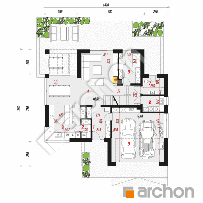 Vila Miranda 20 (G2) | Pôdorys prízemia 