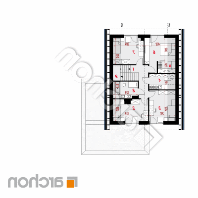 Dom medzi anízom 12 (G2E) | Pôdorys podkrovia
