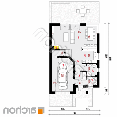 Vila Julia 7 | Pôdorys prízemia 