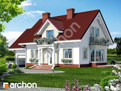 Projekt domu ARCHON+ Dom uprostred železníkov 2 ver.2