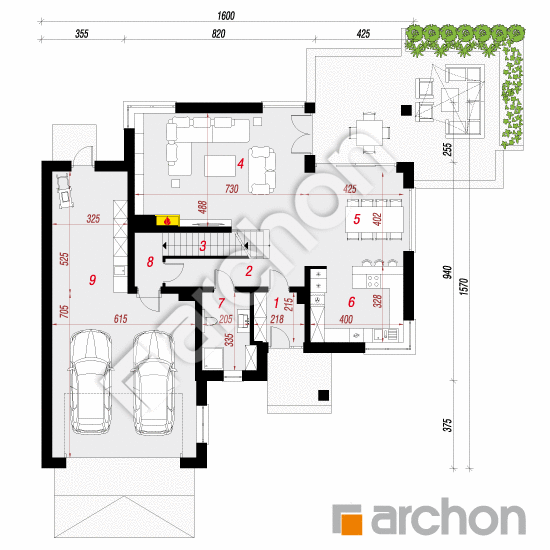 Vila Olivia 3 (G2P) | <span class="translation_missing" title="translation missing: sk.products.print_pages.projections.poziom1">Poziom1</span>